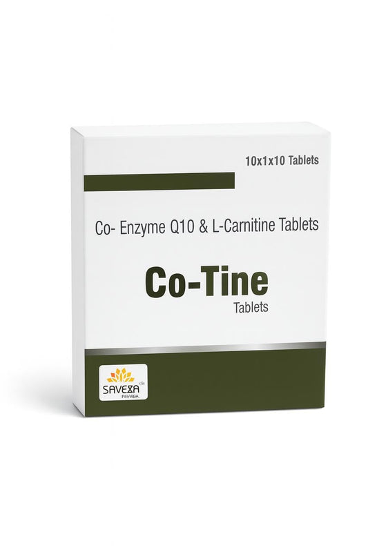 CO-TINE is a nutritional supplement rich in antioxidants, used alongside other medications to support overall health, boost immunity, and improve energy levels.