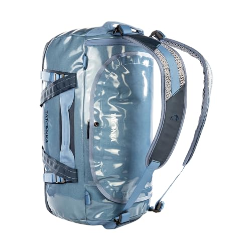 Tatonka Unisex-Adult Durable Travel Bag with Stowable Backpack Shoulder Straps, Elemental Blue, 45 L, Durable Travel Bag With Stowable Backpack Shoulder Straps