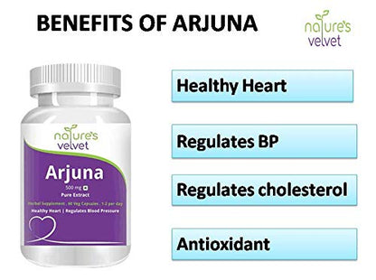Natures Velvet Lifecare 500 mg Arjuna Pure Extract Tablet - 60 Capsules- image 3
