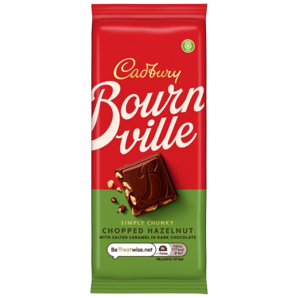 Cadbury Bournville Dark Chocolate Bar, Simply Chunky, 100g