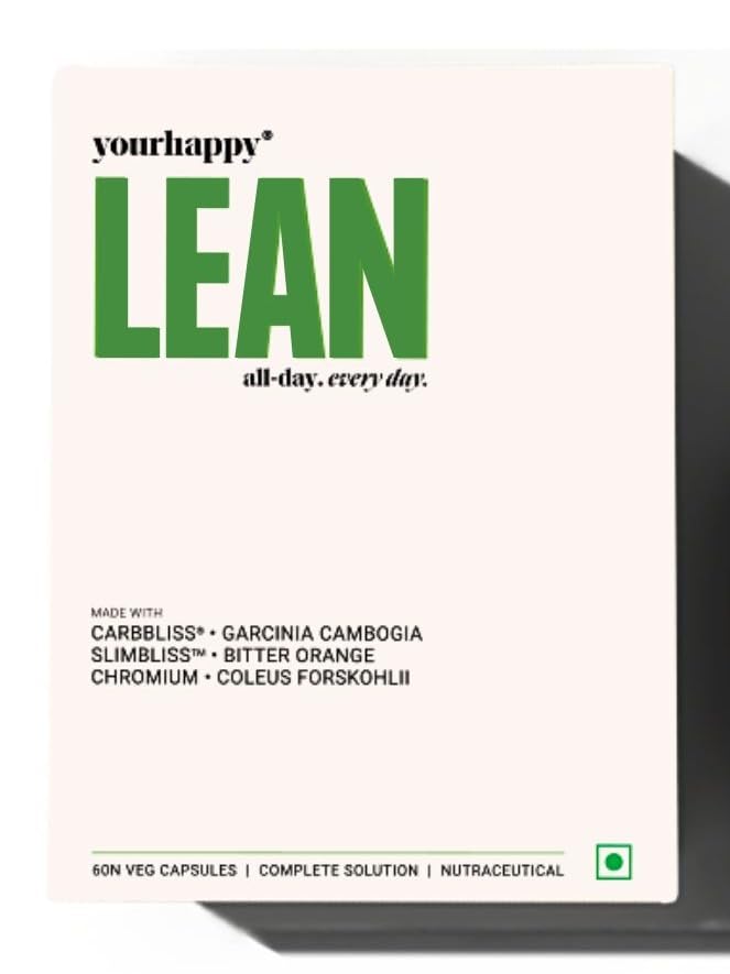 YourHappyLife Lean Capsules | Advanced Weight Management Supplement for Men & Women | Helps Managing Calories | 60 Capsules