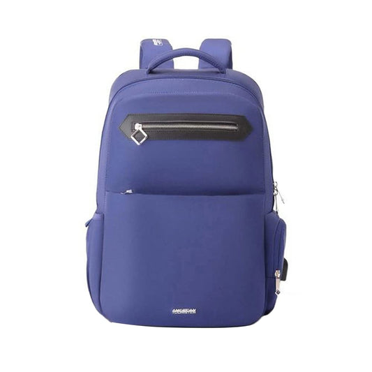 American Tourister Jit+ Polyester Zip Closure 2 Compartment 27 L Laptop Backpack (Blue, Free Size)