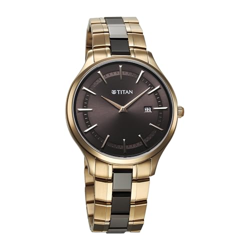Titan Analog Grey Dial Men's Watch-90142KD02- image 5