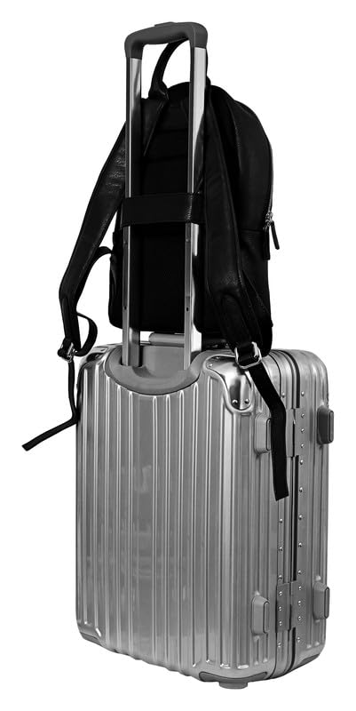 eske Sebastian - Genuine Leather Unisex 30 L Backpack - Fits Upto 13" Inch Laptop - Trolley Strap - Water Resistant - Spacious Compartment - Adjustable Strap