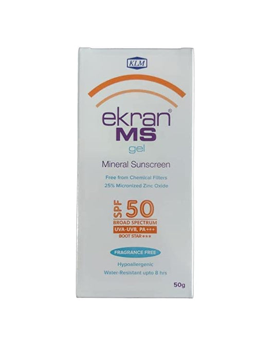 SKINSAVIOR Ekran Ms Sunscreen For All Skin Type Gel Spf 50+++ (50Gm)