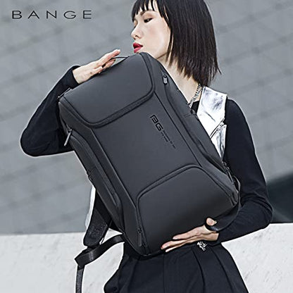 Red Lemon Bange Panther Waterproof Polyester Anti-Theft Unisex Travel Laptop Backpack For Men's And Women's With Usb Charging Port (Black) (Medium Size), 21 Litre