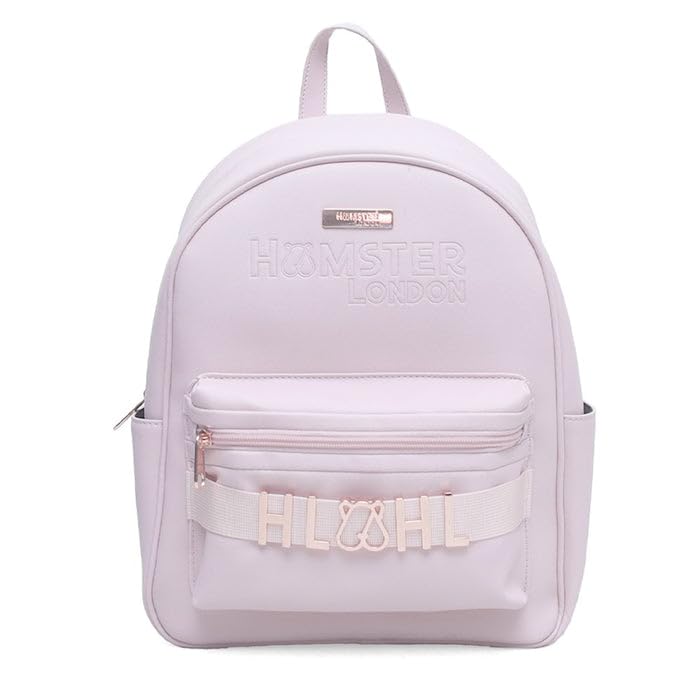 HAMSTER London Melissa Backpack Pink Stylish & Spacious Backpack for Girls, Kids & Teens