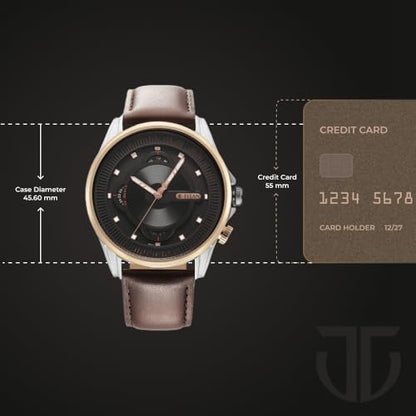 Titan Regalia Techno Beats Black Dial Analog with Day and Date Steel St- image 6