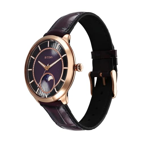 Titan Analog Purple Dial Men's Watch-10028WL01- image 7
