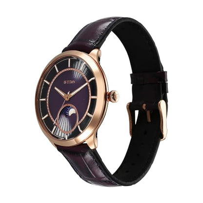 Titan Analog Purple Dial Men's Watch-10028WL01- image 7