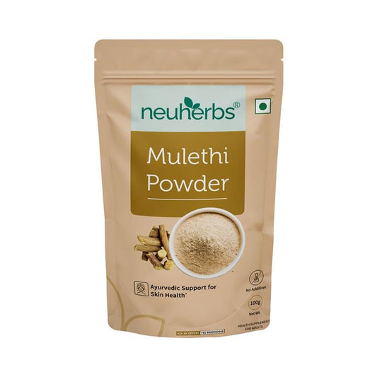 Neuherbs Organic Mulethi Powder | Herbal Supplement | Liquorice | 100g