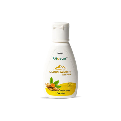 Giosun CurcuAmrit Drops | Curcumin-Rich Ayurvedic Wellness| Natural Immunity Support | Rich Antioxidant Support | Enhanced Absorption with Maricha | Herbal Daily Wellness Drops | 30ml