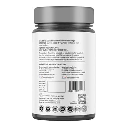 Decode Age Trans Resveratrol Supplement, Powerful Antioxidant for Anti-Ageing, Anti-Inflammatory, Metabolism & Heart Health, 500mg, 60 Veg Capsules