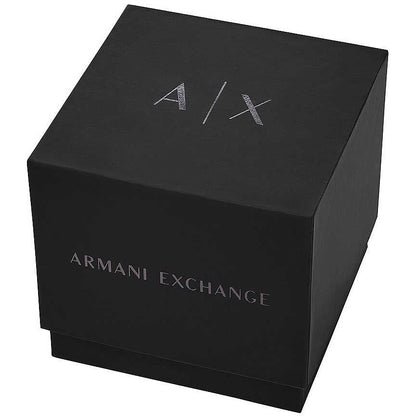 Armani Exchange Stainless Steel Analog Black Dial Men's Watch-Ax2456, Band Color:Rose Gold