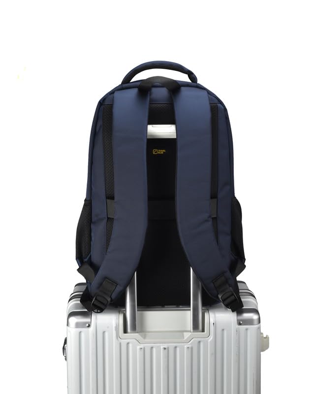 Travel Blue Elite Executive 15.4 Inches laptop Compartment, 23 L Casual Backpack,Organizer Pocket for Men Women Boys Girls Navy Blue