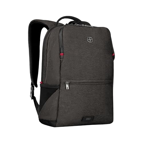 WENGER, MX Reload 14 Inch Backpack, 17 Liters Heather Grey Swiss Designed-Blend of Style and Function, 611643