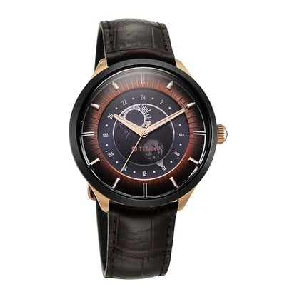 Titan analouge Luna Sun Moon Sub-Dial in Gunmetal Grey - Stellar Editio- image 8