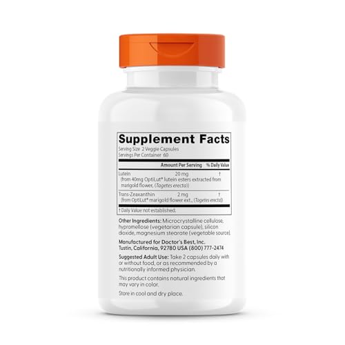 Doctors Best Lutein 10mg with Zeaxanthin 120 veggie caps- image 5