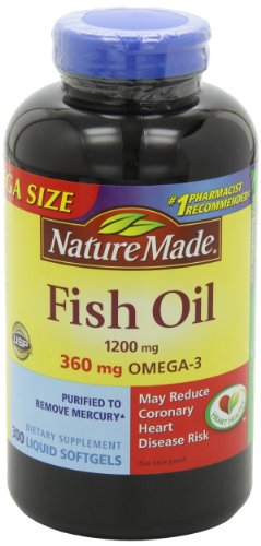 Nature Made Fish Oil Omega-3 1200mg, 300 Softgels