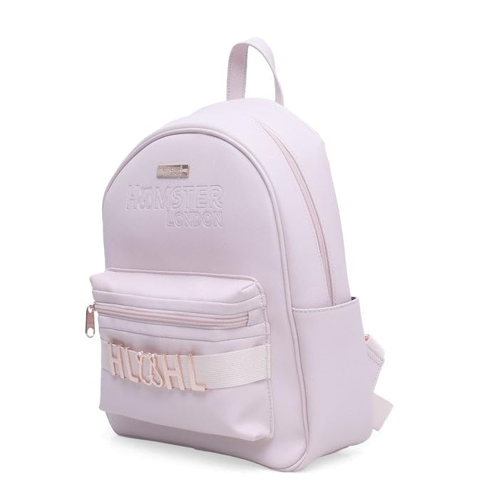 HAMSTER London Melissa Backpack Pink Stylish & Spacious Backpack for Girls, Kids & Teens