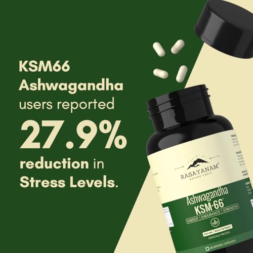 Rasayanam Ashwagandha KSM-66 (500 mg) | Extra Strength Natural Formulat- image 9