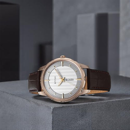 Titan Regalia Opulent Analog with Day and Date White Dial Watch for Men- image 8