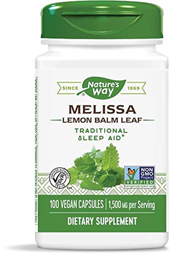 Nature's Way Melissa Lemon Balm Leaf 1500 mg 100 Vegetarian Capsules- image 3