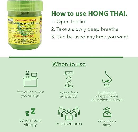 TWIN SWAN™ Hong Thai Traditional Thai Compound Herbal Inhaler Pack Of 1