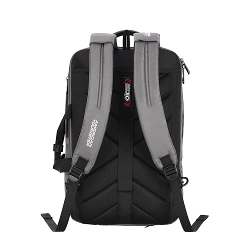 American Tourister Segno 2.0 Polyester Unisex Laptop Backpack (Grey,Frsz)