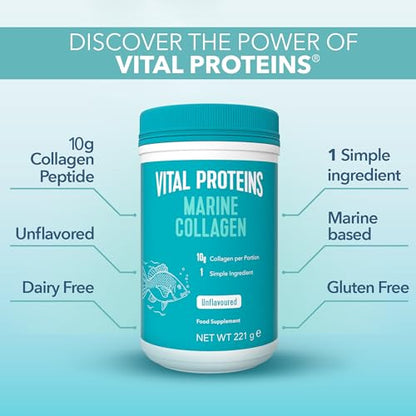 Vital Proteins Marine Collagen Unflavored - 22 servings - 221g (7.8 Oz)