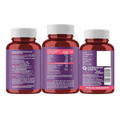 Carbamide Forte Biotin for Hair Growth with Amla, Brahmi & Bamboo Extract - 90 Veg Tablets