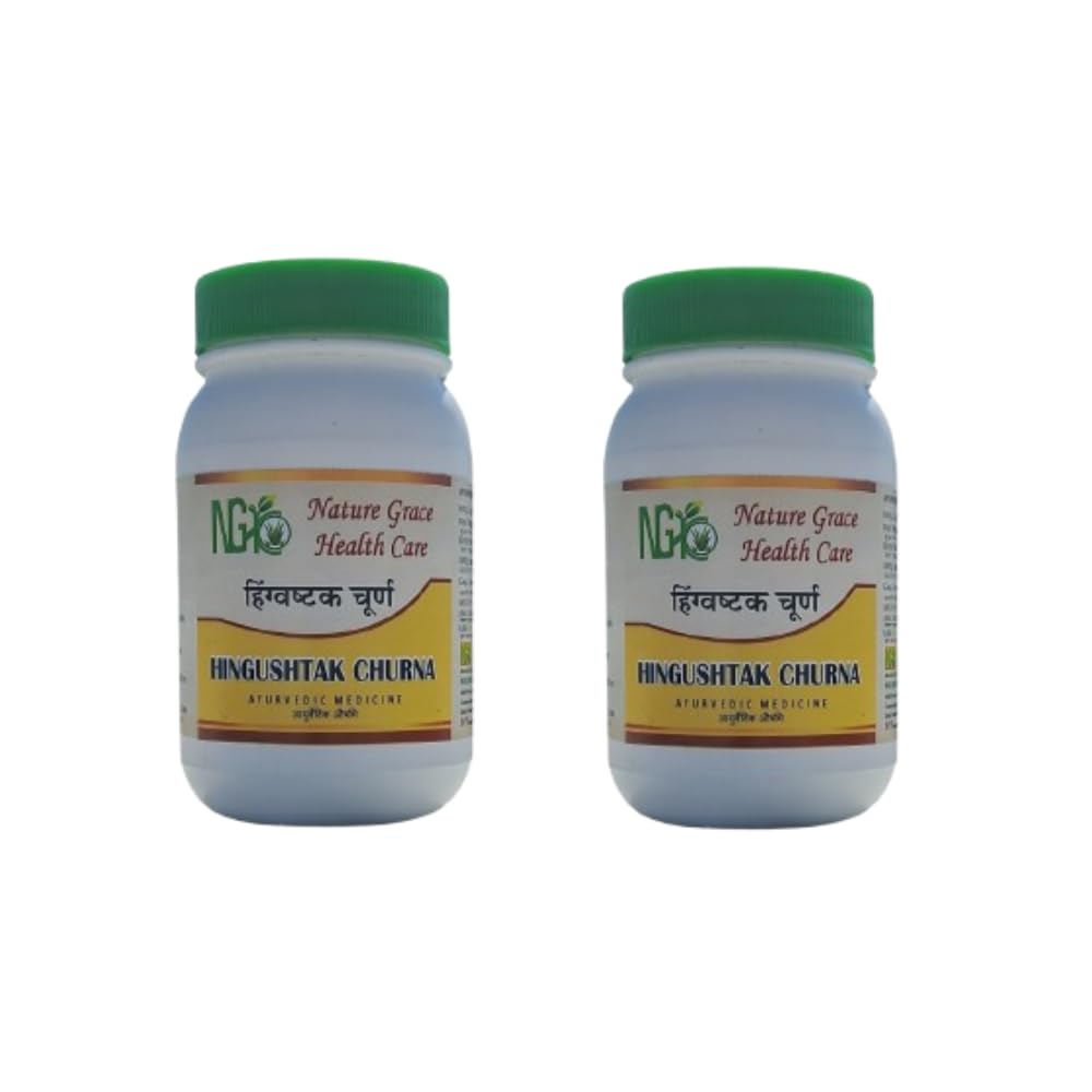 Nature Grace Healthcare Hingushtak Churan for Digestion & Constipation Relief | Ayurvedic Gut Health Powder | Gentle Herbal Laxative 100g Pack of 2