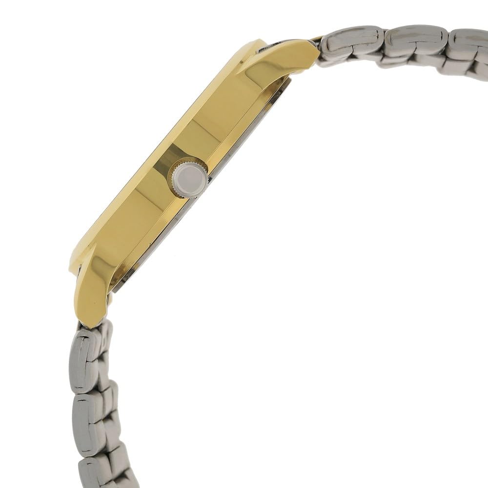 Titan Quartz Analog With Day & Date Champagne Dial Two Toned Silver & Gold Stainless Steel Strap Watch for Men - NT1584BM02