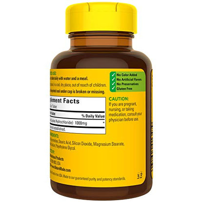 Nature Made L-Lysine 1000 mg 60 Tablets