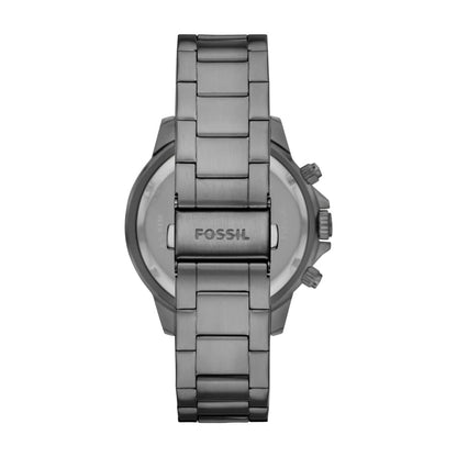 Fossil Men Stainless Steel Bannon Analog Gray Dial Watch-Bq2491, Band Color-Gray
