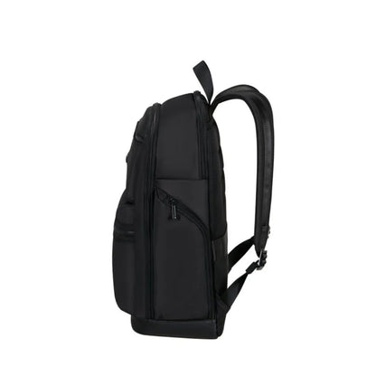 Samsonite Relyon 15.6 inch Laptop Compatibility with 10.5 inch Tablet Pocket Polyester Medium Backpack for Office in, Black