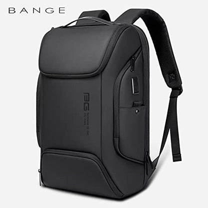 Red Lemon Bange Panther Waterproof Polyester Anti-Theft Unisex Travel Laptop Backpack For Men's And Women's With Usb Charging Port (Black) (Medium Size), 21 Litre