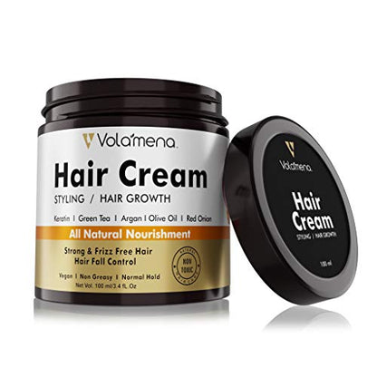 Volamena Onion & Argan Oil Hair Cream Hair Growth & hair Fall Control For Men & Women 120 ml