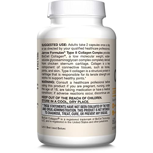 Jarrow Formulas Type 2 Collagen Complex 500Mg - 60 Capsules- image 2