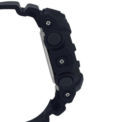 Casio G-Shock GA-700-1BDR Analog-Digital Black Dial Men Watch Black Resin Strap (G715)