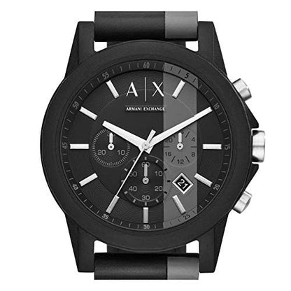 Armani Exchange Stainless Steel Outerbanks Analog Multi-Colour Dial Men's Watch - Ax1331, Band Color:Two-Tone