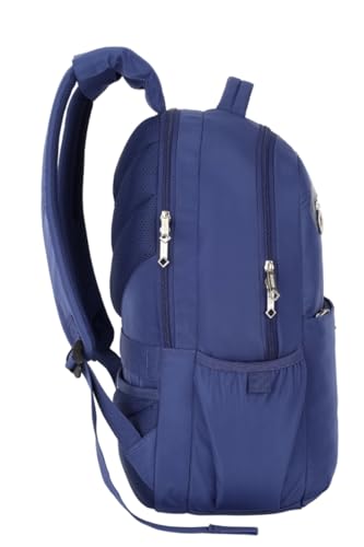 American Tourister Jit+ Polyester Zip Closure 6 Compartment Laptop Backpack (Blue, Free Size),35 L