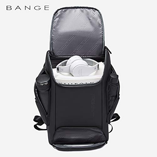 Red Lemon Bange Panther Waterproof Polyester Anti-Theft Unisex Travel Laptop Backpack For Men's And Women's With Usb Charging Port (Black) (Medium Size), 21 Litre