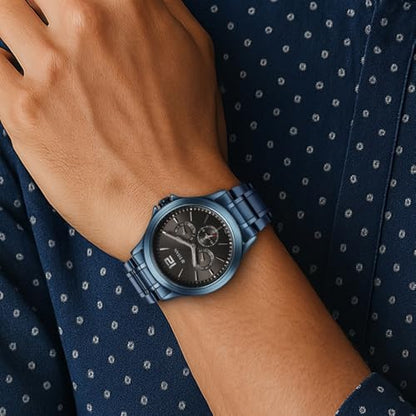 Titan Neo Splash Gray Dial Quartz Multifunction Stainless Steel Strap W- image 8