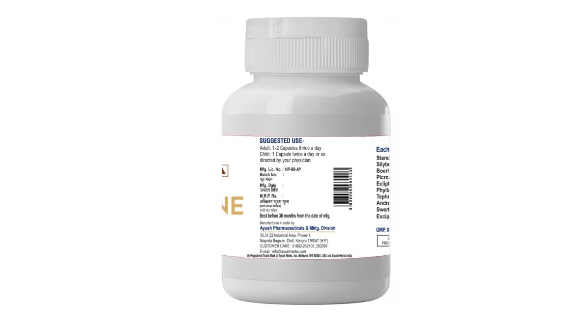 Ayush Herbs Livertone 1 * 60 Caps Brown