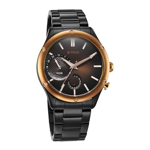 Titan Regalia Stellar Quartz Multifunction Brown Dial Stainless Steel S- image 8