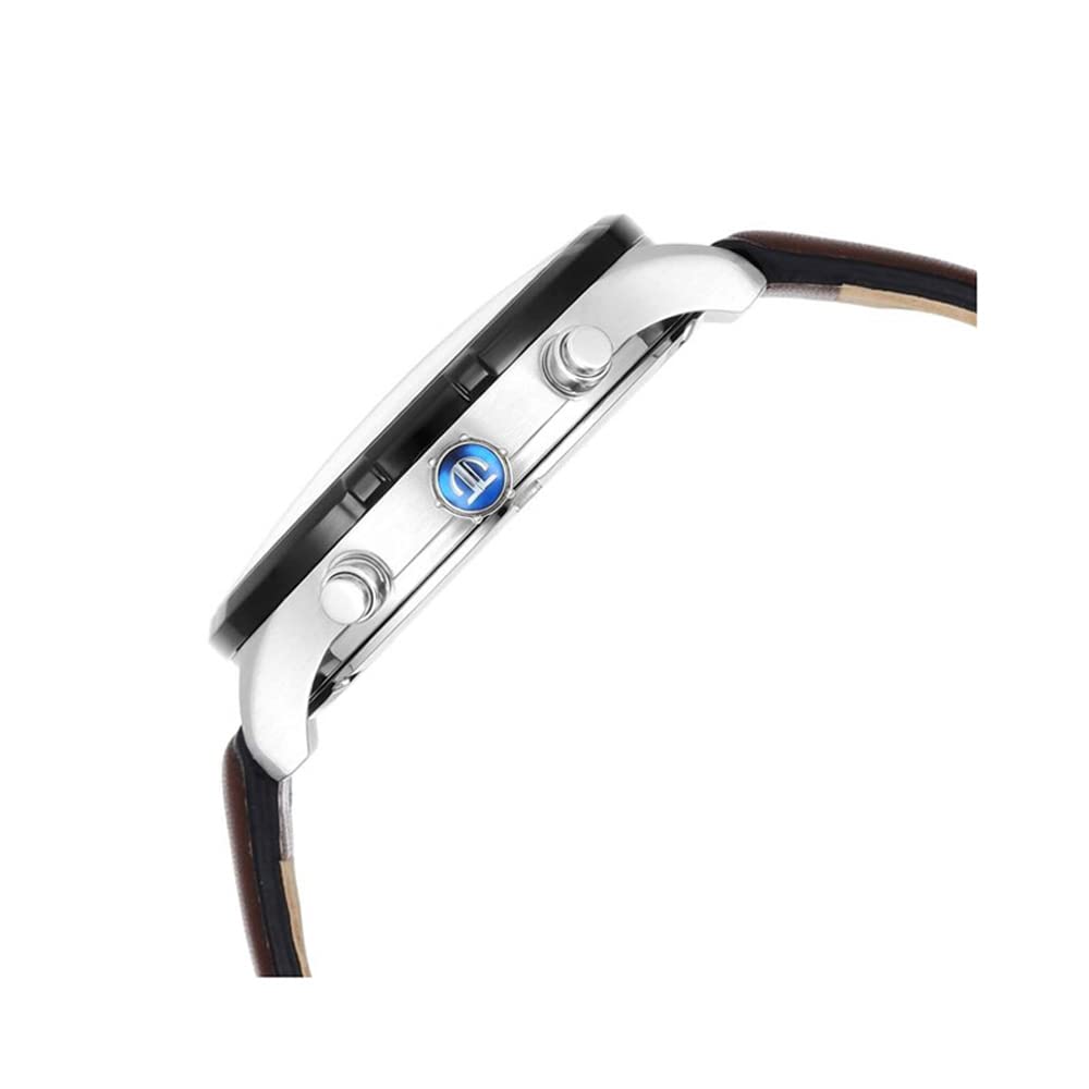 Titan Regalia Maritime White Dial Quartz Multifunction Leather Strap Wa- image 5