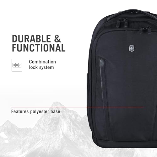 Victorinox Swiss Designed Altmont Professional Essential Laptop Backpack, 24 Litres Black (602154)