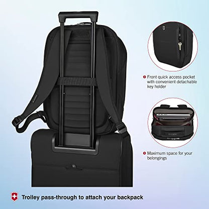 Victorinox, Crosslight Travel Backpack, With 15.6 Inch Laptop Pocket, 20 litres, Black, 612422