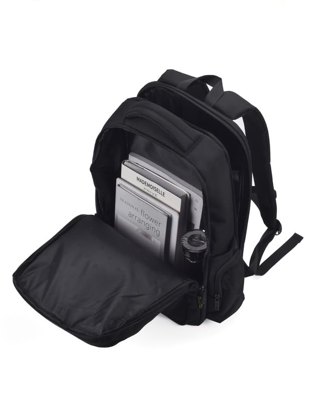 Travel Blue Luxe Pro Executive 15.4 Inches laptop Compartment, 25 L Casual Backpack, Organizer Pocket for Men Women Boys Girls Black
